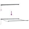 vidaXL Retractable Awning Manual Cream 157.48 x 118.11 in