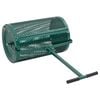 vidaXL Compost Spreader Green Steel Standard Height-Adjustable