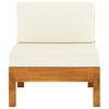 vidaXL Wooden Lounge Set Cream White, Natural Wood