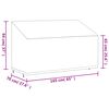 vidaXL Bench Cover Black 420D Oxford fabric with a PU coating
