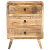 vidaXL Sideboard Natural Mango Wood Rough Mango Wood