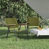 vidaXL Camping Chair Set of 2 Green 500D Oxford fabric with PE coating