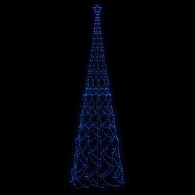 vidaXL Christmas Cone Tree Blue 3000 LEDs 8x26 ft