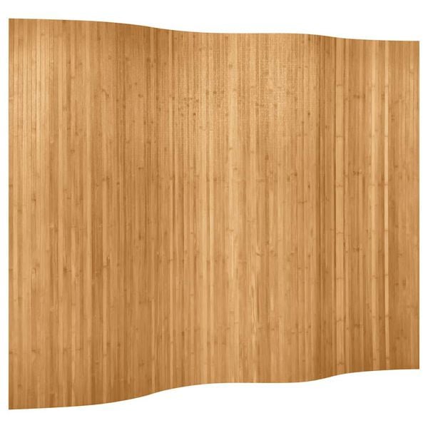 vidaXL Room Divider Bamboo Natural Width 98.4" Height 65.0"