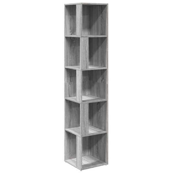 vidaXL Corner Cabinet Grey sonoma Engineered wood Tall Corner Cabinet