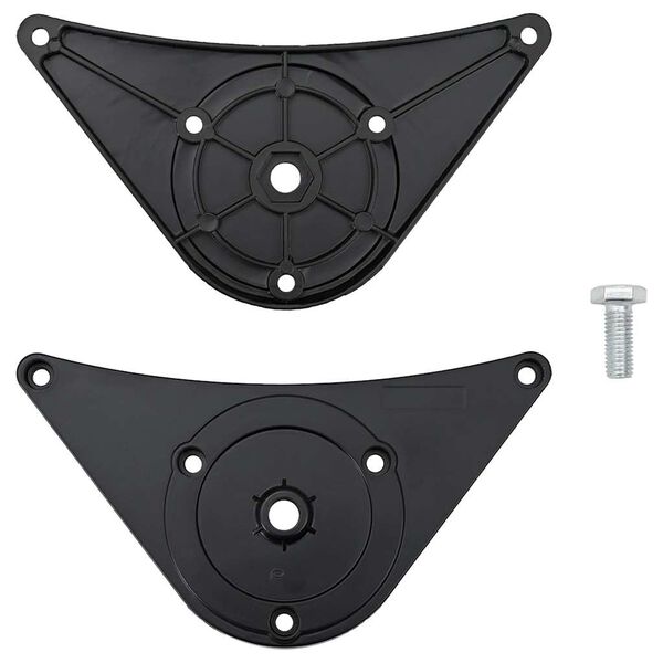 vidaXL Table Leg Set of 4 Black Iron Medium Adjustable Feet