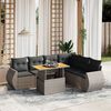 vidaXL Garden Sofa Set Grey