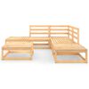 vidaXL Garden Lounge Set Natural Wood Solid Pine Wood Medium Modular