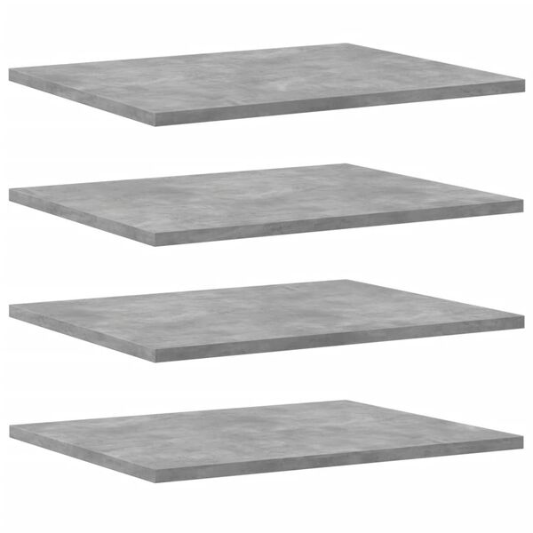 vidaXL Shelf Set of 8 Concrete Grey Engineered Wood Medium Shelf
