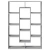 vidaXL Book Cabinet Grey Sonoma Engineered Wood