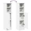 vidaXL Bathroom Cabinet White Engineered wood Slim Bathroom Cabinet