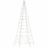 vidaXL LED Christmas Tree Colorful Copper, Iron 70.9 in height
