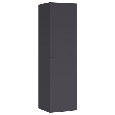 vidaXL TV Cabinets 2 pcs Gray 12"x11.8"x43.3" Engineered Wood