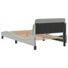 vidaXL Bed Frame Light grey