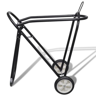 Metal Foldable Saddle Rack with Wheels