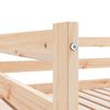 vidaXL Day Bed Natural Pine Solid Wood Double Convertible Day Bed