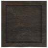 vidaXL Bathroom Countertop Dark Brown 15.7 x 15.7 x (0.8-2.4) " Treated Solid Wood