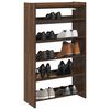 vidaXL Shoe Rack Brown Oak Engineered Wood Slim Shoe Rack Rectangular