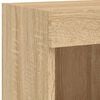 vidaXL 5 Piece TV Wall Units with LED Sonoma Oak Engineered Wood