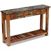vidaXL Console Table Multicolor Reclaimed wood Large Console Table