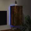 vidaXL TV Wall Cabinet Smoked Oak Engineered Wood Medium TV Wall Cabinet