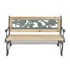 vidaXL Garden Bench Bronze and Wood Wood and Iron 33.1 in