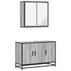 vidaXL Bathroom Furniture Set Rectangular Modern Bathroom Storage Durable