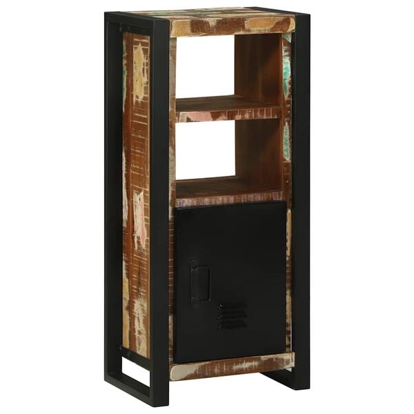 vidaXL Bathroom Cabinet Brown 15.7" x 11.8" x 35.4" Solid Reclaim wood