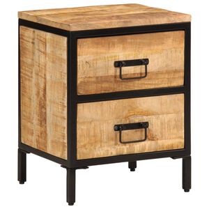 vidaXL Bedside Cabinet Natural wood color
