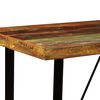 vidaXL Bar Set Varied Wood Tones Solid Reclaimed Wood and Steel Medium
