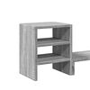 vidaXL Monitor Stand with Desk Organiser Grey Sonoma Engineered Wood