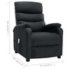 vidaXL Massage Recliner Dark Gray Fabric