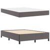 vidaXL Bed Frame with Mattress Grey 55.12 x 78.74 in Fabric