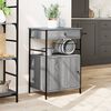 vidaXL Kitchen Trolley Gray Sonoma 22"x16.9"x35.2" Engineered Wood