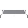 vidaXL Elevated Dog Bed Grey Oxford fabric and powder-coated steel