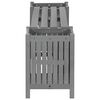 vidaXL Garden Bench Grey Solid acacia wood 59 in Planters Garden Bench