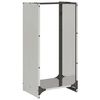 vidaXL Firewood Rack 15.7x11.8x31.5" Stainless Steel