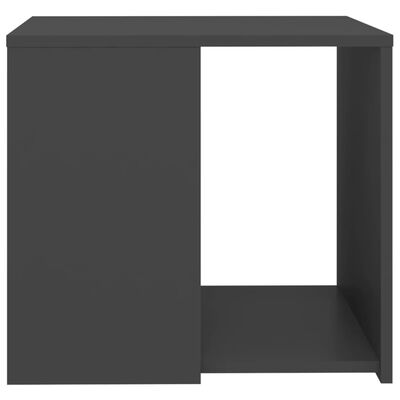 vidaXL Side Table Gray 19.7"x19.7"x17.7" Engineered Wood