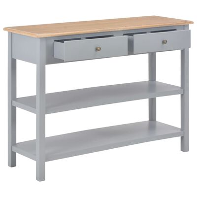 vidaXL Sideboard Gray 43.3"x13.8"x31.5" MDF