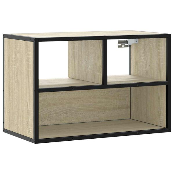vidaXL TV Cabinet Sonoma Oak Engineered wood, metal TV Cabinet
