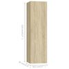 vidaXL TV Cabinet Set Set of 3 Sonoma Oak Engineered wood Medium
