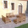 vidaXL Garden Lounge Set Honey Brown Solid Pinewood Medium Modular