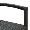vidaXL Garden Bar Set Black and Wood