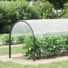 vidaXL Plant Cover Transparent and black Polyethylene 2 x 26.2 ft