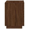vidaXL Bedside Cabinet Brown Oak Engineered Wood Medium Bedside Cabinet
