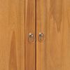 vidaXL Cabinet Natural Teak Brown Solid Teak Wood, Plywood Compact