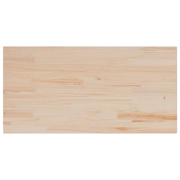 vidaXL Table Top Natural Wood Solid pine wood 39.4x19.7 in Durable