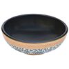 vidaXL Countertop Basin Multicolour Round Φ16.1x5.5" Ceramic