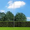 vidaXL Flagpole Silver Aluminum 20.3 ft Flagpole Cylindrical Modern