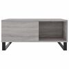 vidaXL Coffee Table Grey Sonoma Engineered Wood, Metal Standard